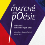 Affiche du Marché de la poésie 2026 de Paris